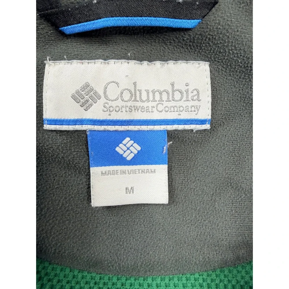 Columbia Oregon Ducks Omni-Shield Hooded Windbreaker Jacket Mens Medium‎ Green